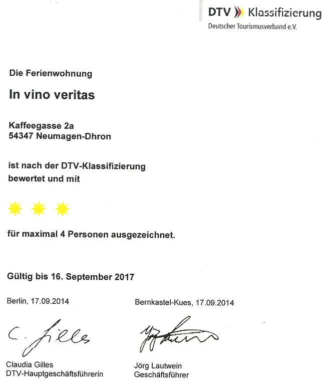 Ferienwohnung In Vino Veritas Neumagen-Dhron Exterior foto